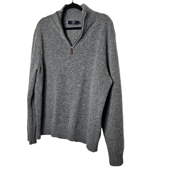J Crew Mens 100% Lambswool Grey Pullover Sweater sz XL - Picture 3 of 5